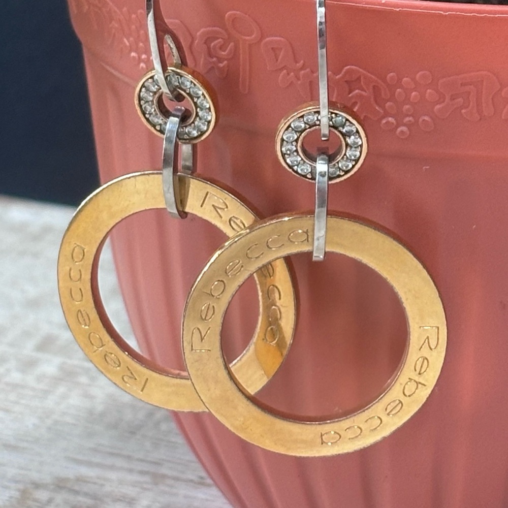 Glamorous Rebecca Rose Gold Earrings!